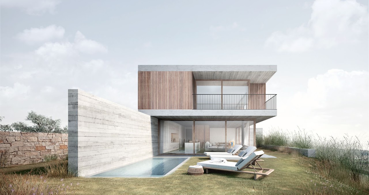 Architectural visualisation of a contemporary house